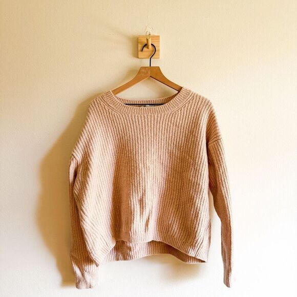 Vince Shaker Stitch Wool Blend Sweater Size L - Picture 4 of 8